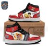 Black Gold Luffy Law High-Top Leather Sneakers – One Piece Shoes Black Gold Luffy Law High-Top Leather Sneakers – One Piece Shoes