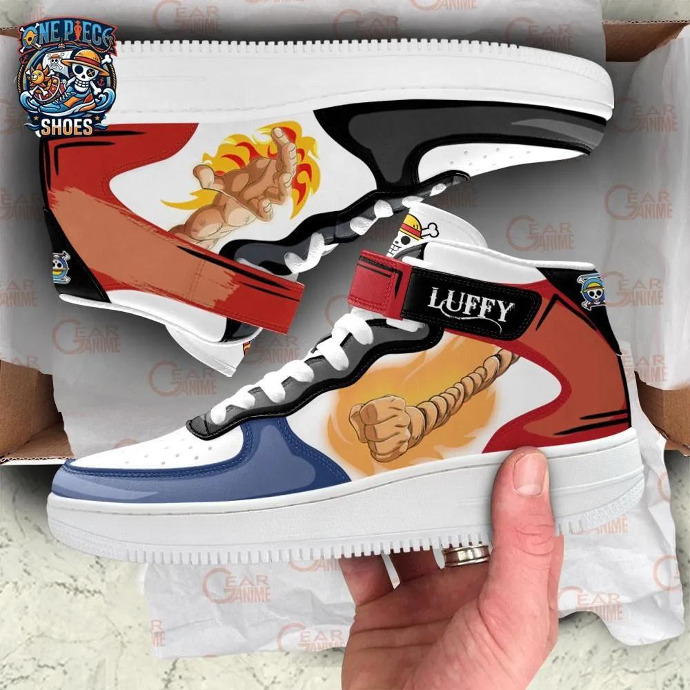 Portgas D Ace Luffy Mid-Top Strap Shoes – Fiery One Piece Sneakers Portgas D Ace Luffy Mid-Top Strap Shoes – Fiery One Piece Sneakers