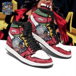 Blackbeard High-Top Leather Sneakers One Piece Custom Otaku Fashion Shoes 1