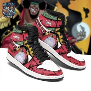Blackbeard High-Top Leather Sneakers One Piece Stylish Streetwear Sneakers 1
