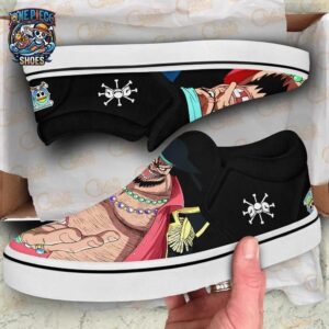 Blackbeard Slip-On Canvas One Piece Limited Anime Shoes For Fans 1