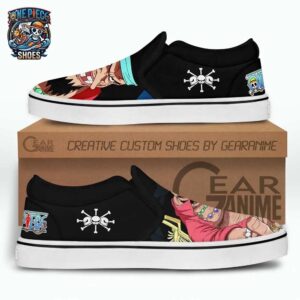 Blackbeard Slip-On Canvas One Piece Limited Anime Shoes For Fans 2
