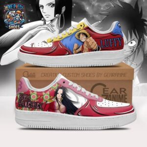 Boa Hancock Luffy Low-Top Sneakers – Vibrant One Piece Character Shoes