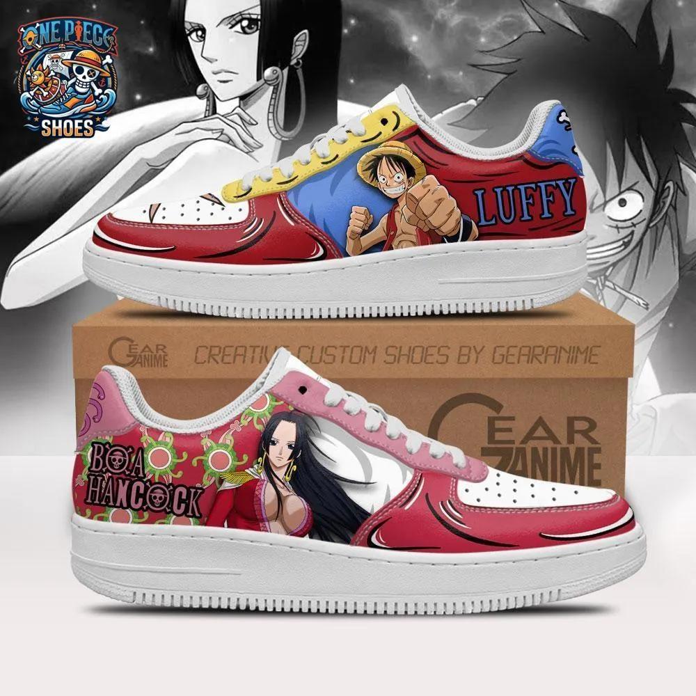 Boa Hancock Luffy Low-Top Sneakers – Vibrant One Piece Character Shoes