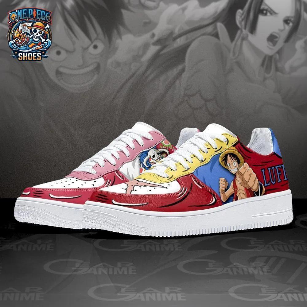 Boa Hancock Luffy Low-Top Sneakers – Vibrant One Piece Character Shoes
