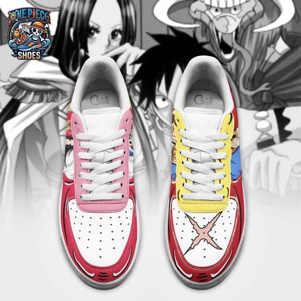 Boa Hancock Luffy Low-Top Sneakers – Vibrant One Piece Character Shoes