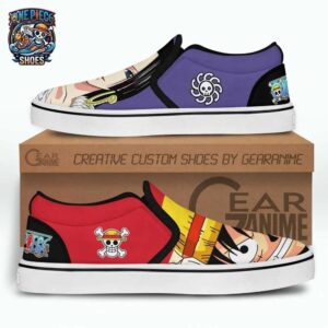 Boa Hancock Luffy Slip-On Canvas One Piece Premium Otaku Fashion Shoes 2