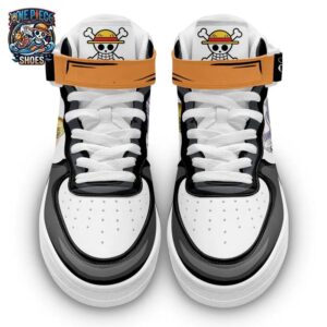 Carrot Mid-Top Strap Leather Sneakers One Piece Unique Otaku Fashion Shoes 1