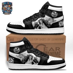 Corazon Monochrome High-Top Sneakers – Black White One Piece Shoes