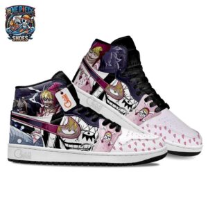 Corazon High-Top Leather Sneakers One Piece Stylish Anime Shoes For Fans 1