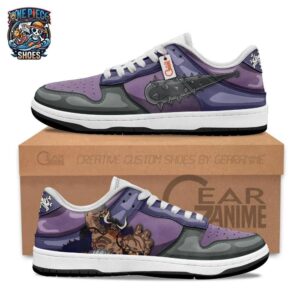 Kaido Custom Name Padded Skate Shoes – Purple Beast Pirates Streetwear