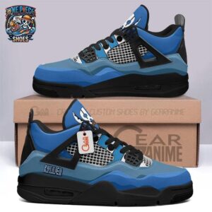 Killer Custom Name Retro V4 Shoes – Blue Kid Pirates Anime Streetwear