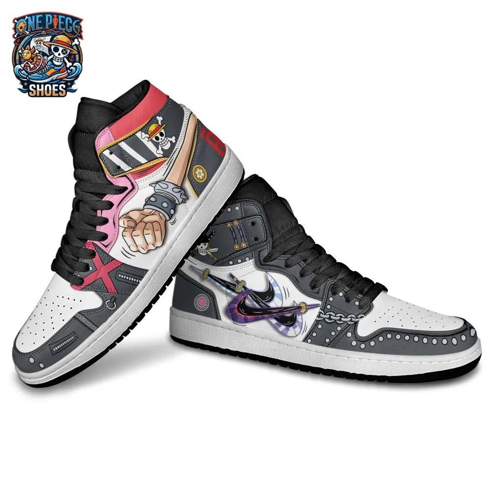 Red Gray Battle Luffy Zoro High-Top Leather Sneakers – One Piece Shoes Red Gray Battle Luffy Zoro High-Top Leather Sneakers – One Piece Shoes