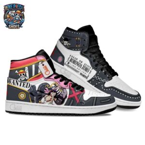 Luffy Zoro High-Top Leather Sneakers One Piece Unique Custom Anime Sneakers 2