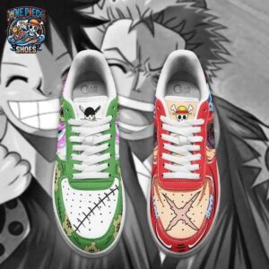 Luffy Zoro Low-Top Leather Sneakers One Piece Epic Collector Anime Sneakers 3