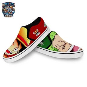 Luffy Zoro Slip-On Canvas One Piece Premium Otaku Fashion Shoes 2