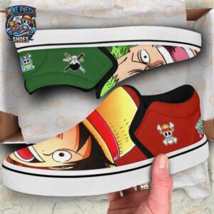 Luffy Zoro Slip-On Canvas One Piece Premium Otaku Fashion Shoes 3