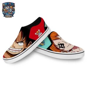 Nami Luffy Slip-On Canvas One Piece Premium Collector Anime Sneakers 1