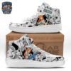 Custom Name Nami Aqua Orange Retro V4 Sneakers – One Piece Shoes