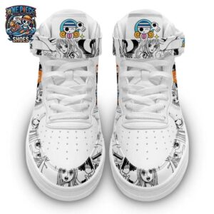 Nami Mid-Top Strap Leather Sneakers One Piece Exclusive Otaku Fashion Shoes 1
