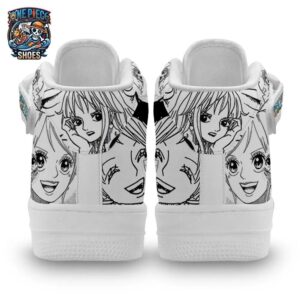 Nami Mid-Top Strap Leather Sneakers One Piece Exclusive Otaku Fashion Shoes 2
