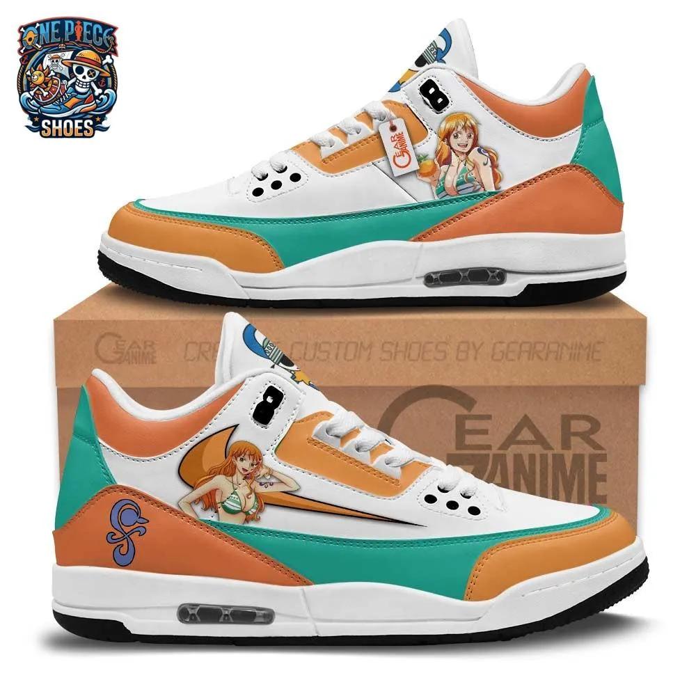 Nami Orange Teal Retro Court V3 Sneakers – One Piece Shoes Nami Orange Teal Retro Court V3 Sneakers – One Piece Shoes
