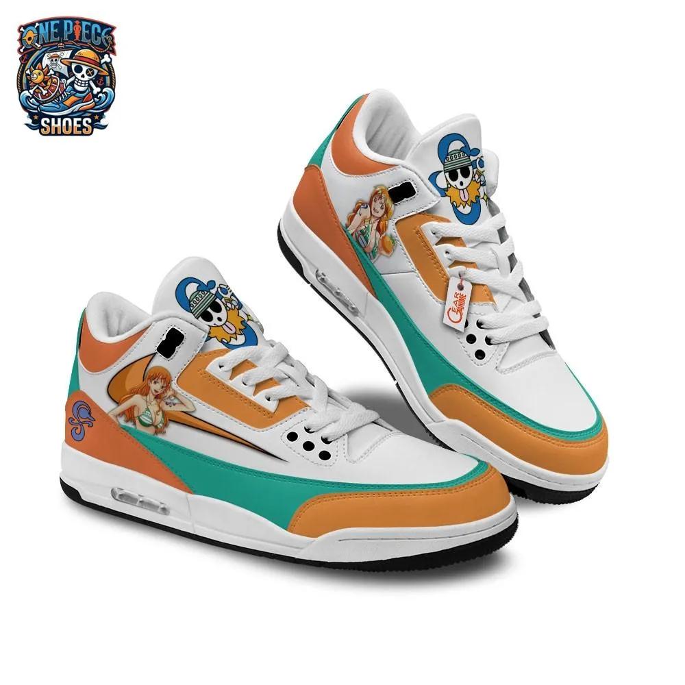 Nami Orange Teal Retro Court V3 Sneakers – One Piece Shoes Nami Orange Teal Retro Court V3 Sneakers – One Piece Shoes