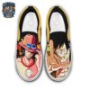 Portgas D Ace Sabo Flame Low-Top Leather Sneakers – Brotherhood One Piece Style