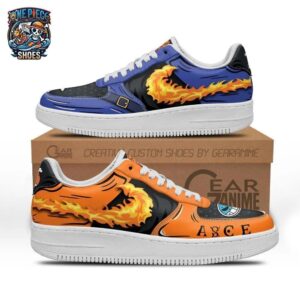 Portgas D Ace Sabo Flame Low-Top Leather Sneakers – Brotherhood One Piece Style