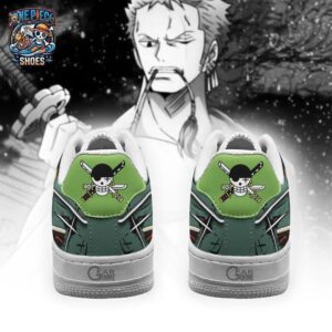 Roronoa Zoro Low-Top Leather Sneakers One Piece Streetwear Anime Gift For Fans 2