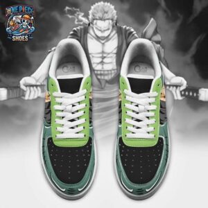 Roronoa Zoro Low-Top Leather Sneakers One Piece Streetwear Anime Gift For Fans 3