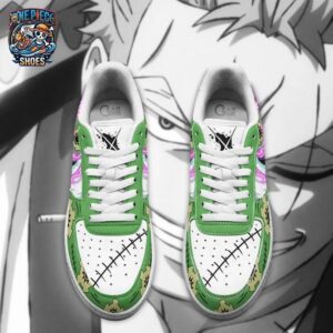 Roronoa Zoro Low-Top Leather Sneakers One Piece Stylish Anime Shoes For Fans 3