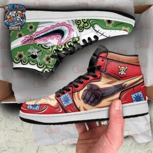 Roronoa Zoro Luffy High-Top Leather Sneakers One Piece Exclusive Anime Shoes For Fans 1