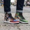 Zoro Purple Aura Low-Top Sneakers – Green One Piece Sword Graphic Shoes
