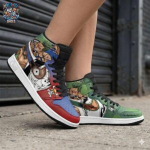 Roronoa Zoro Luffy High-Top Leather Sneakers One Piece Ultimate Streetwear Sneakers 1