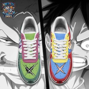 Roronoa Zoro Luffy Low-Top Leather Sneakers One Piece Custom Custom Anime Sneakers 2