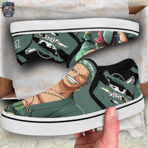 Roronoa Zoro Slip-On Canvas One Piece Streetwear Streetwear Sneakers 2