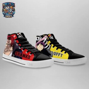Shank Luffy High Tops Canvas Shoes One Piece Streetwear Collector Anime Sneakers 2
