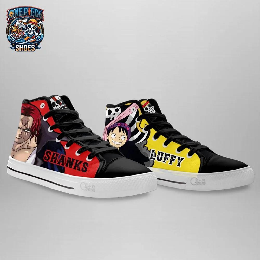 Shanks and Luffy High-Top Canvas Shoes – Bold One Piece Anime Sneakers Shanks and Luffy High-Top Canvas Shoes – Bold One Piece Anime Sneakers