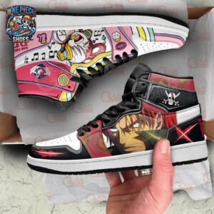 Shank Uta High-Top Leather Sneakers One Piece Exclusive Custom Anime Sneakers 1