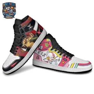 Shank Uta High-Top Leather Sneakers One Piece Exclusive Custom Anime Sneakers 2