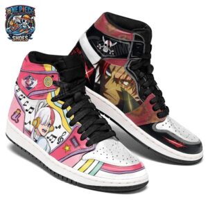 Shank Uta High-Top Leather Sneakers One Piece Exclusive Custom Anime Sneakers 3