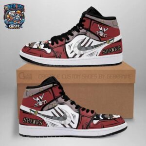 Shanks High-Top Leather Sneakers One Piece Exclusive Anime Shoes For Fans 2