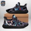 Shanks Red Hair Skull Court Sneakers – Black White One Piece Shoes