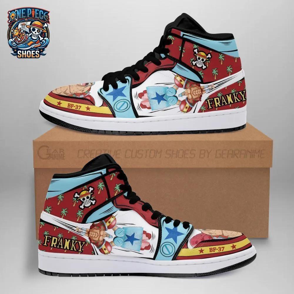 Super Franky BF-37 High-Top Leather Sneakers – Mechanical One Piece Streetwear
