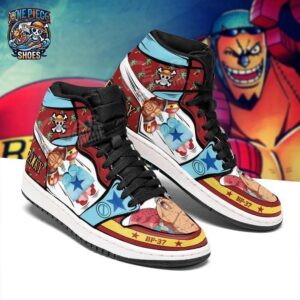 Super Franky High-Top Leather Sneakers One Piece Unique Anime Gift For Fans 1