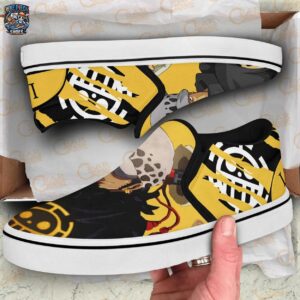 Trafalgar D Law Slip-On Canvas One Piece Custom Streetwear Sneakers 2