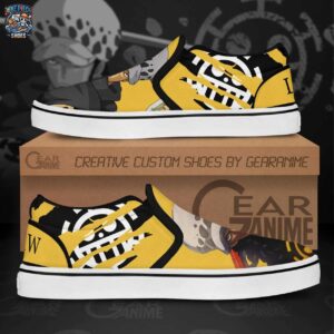 Trafalgar D Law Slip-On Canvas One Piece Limited Streetwear Sneakers 1