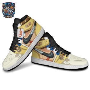 Usopp High-Top Leather Sneakers Custom Name One Piece Unique Otaku Fashion Shoes 3