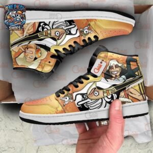 Usopp High-Top Leather Sneakers One Piece Custom Streetwear Sneakers 2